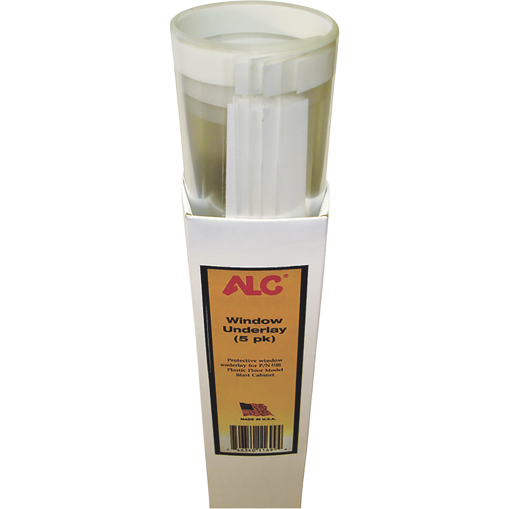 ALC Abrasive Blast Cabinet Window Underlay, 5-Pk., For Item# S1601, Model# 11697